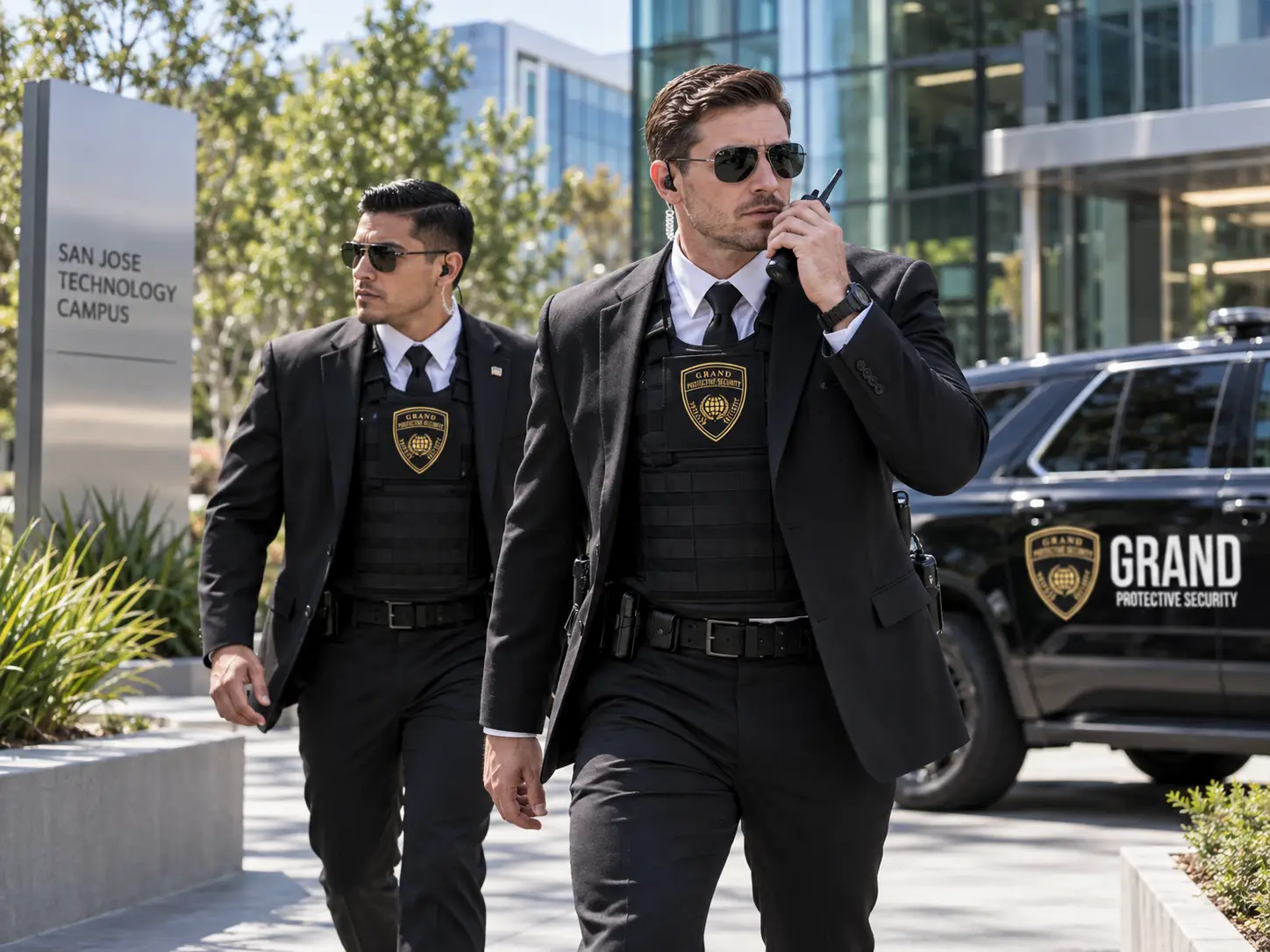 San Jose private security team patrolling