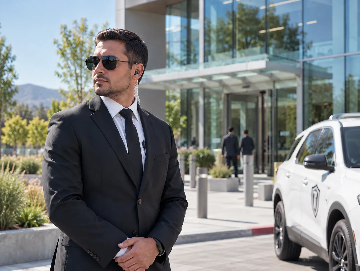 San Jose security company guard outside