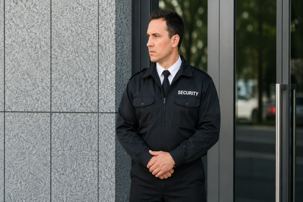 Professional unarmed security guard